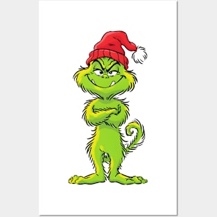 Grinch Cartoon Full of Christmas Cheer Posters and Art